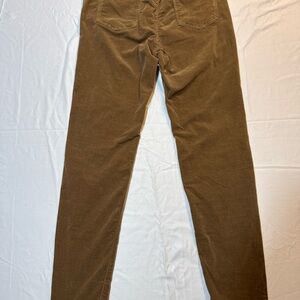 J McLaughlin Watson Velvet Pants Jeans Sz 2 Brown Skinny Cotton Velour Stretch